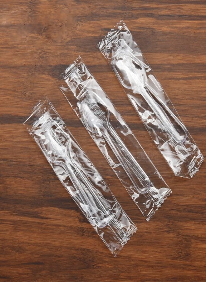 Teensery 200 Pcs Clear Plastic Spoons Disposable Mini Dessert Spoons for Ice Cream, Cake, Pudding, Yogurt, Appetizer (2.95 Inch) - Image 5